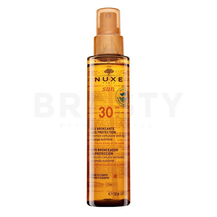 Nuxe Sun Huile Bronzante Haute Protection Tanning Oil High Protection LSF30 150ml