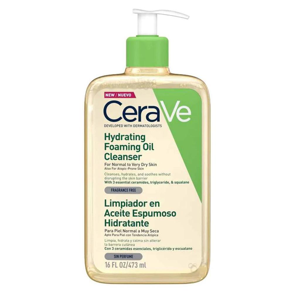 CeraVe Feuchtigkeitsspendendes schäumendes Öl-Reinigungsmittel 473ml CeraVe Feuchtigkeitsspendendes schäumendes Öl-Reinigungsmittel 473ml