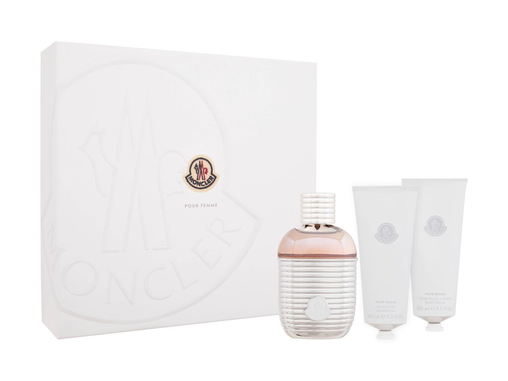 Moncler Pour Femme Geschenkset 100 ml EDP + 100 ml Duschgel + 100 ml Körperlotion