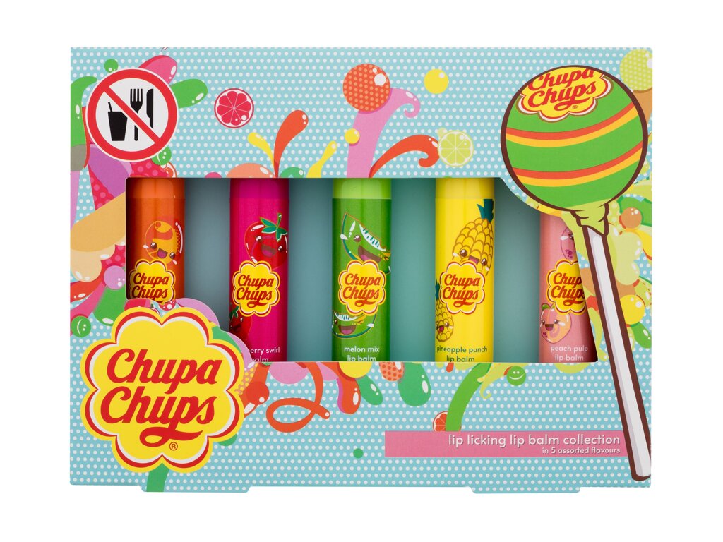 Chupa Chups Lip Balms – Orange – Strawberry- Melon – Pineapple – Peach