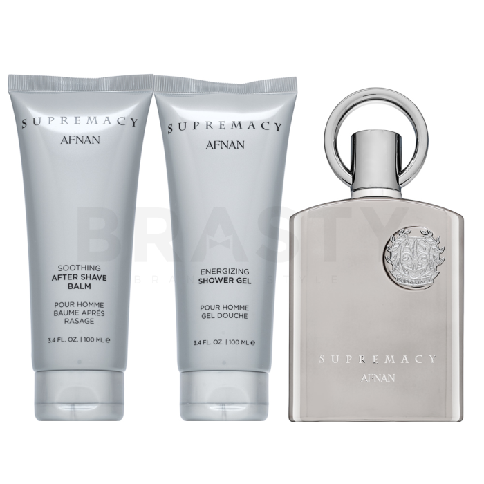 Afnan Supremacy Silver Gift Set - EDP 100ml Spray + 150ml Shower Gel Afnan Supremacy Silver Gift Set – EDP 100ml Spray + 150ml Shower Gel