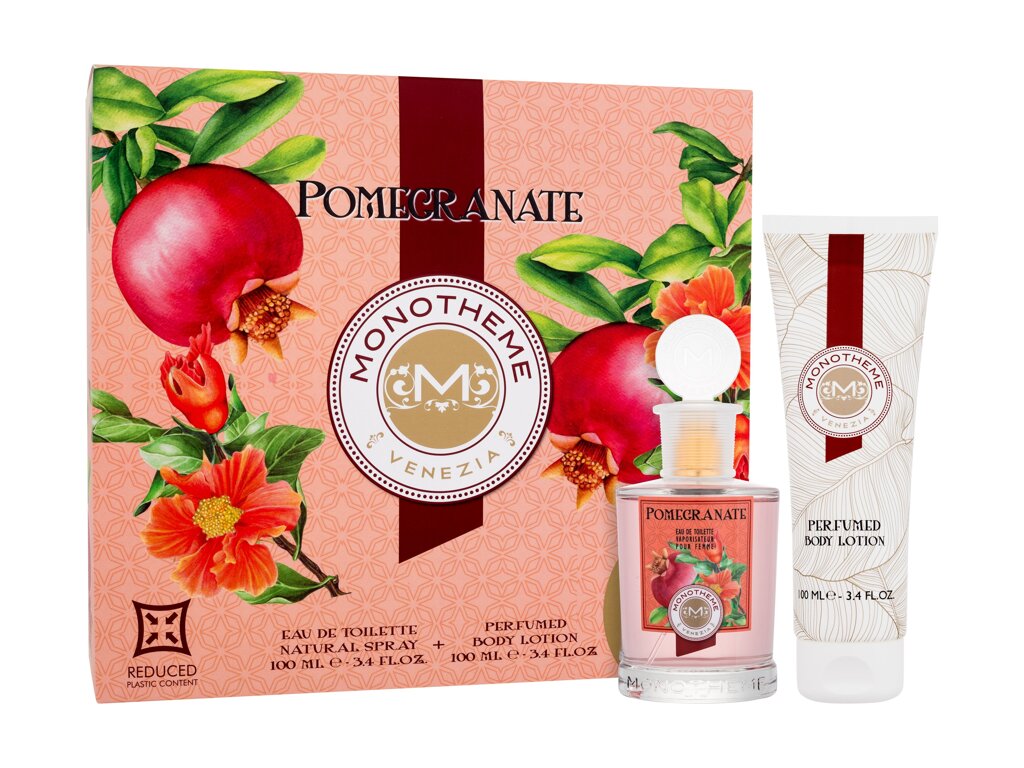 Monotheme Pomegranate Gift Set 100ml EDT + 100ml Body Lotion Monotheme Pomegranate Gift Set 100ml EDT + 100ml Body Lotion