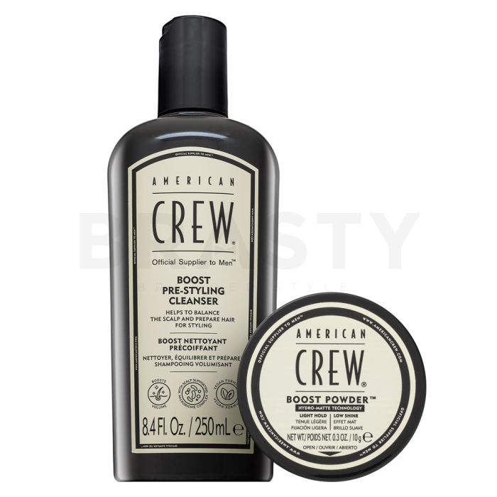 American Crew Boost Duo Gift Set 250ml Pre-Styling Cleanser + 10g Boost Powder