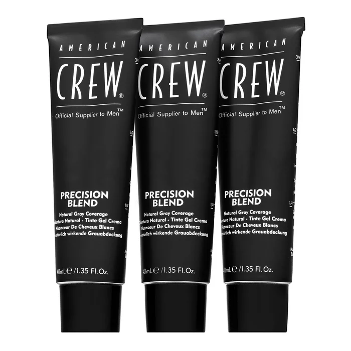 American Crew Precision Blend Natural Grey Coverage Dreierpack 3 x 40 ml Medium Ash