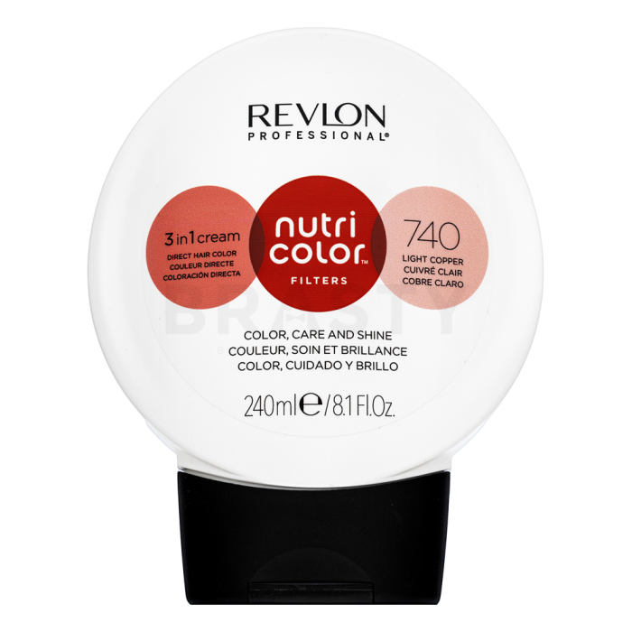 Revlon Nutri Color Filters 3 in 1 Cream Hair Colourant 240ml - 740 Light Copper Revlon Nutri Color Filters 3 in 1 Cream Hair Colourant 240ml – 740 Light Copper