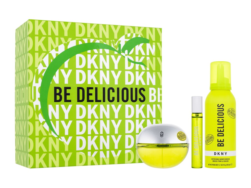 DKNY Be Delicious Gift Set 100ml EDP + 150ml Shower Mousse + 15ml EDP